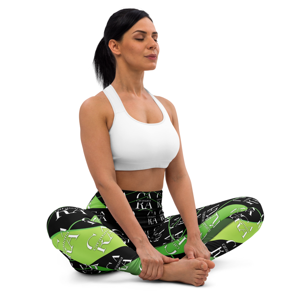CaRaUaNa Leggings SPORT black Green Carauana Store