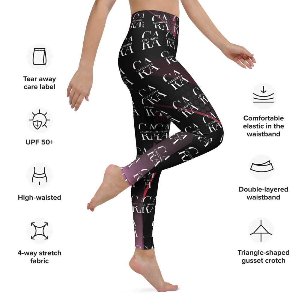 CaRaUaNa Leggings SPORT black Pink Carauana Store