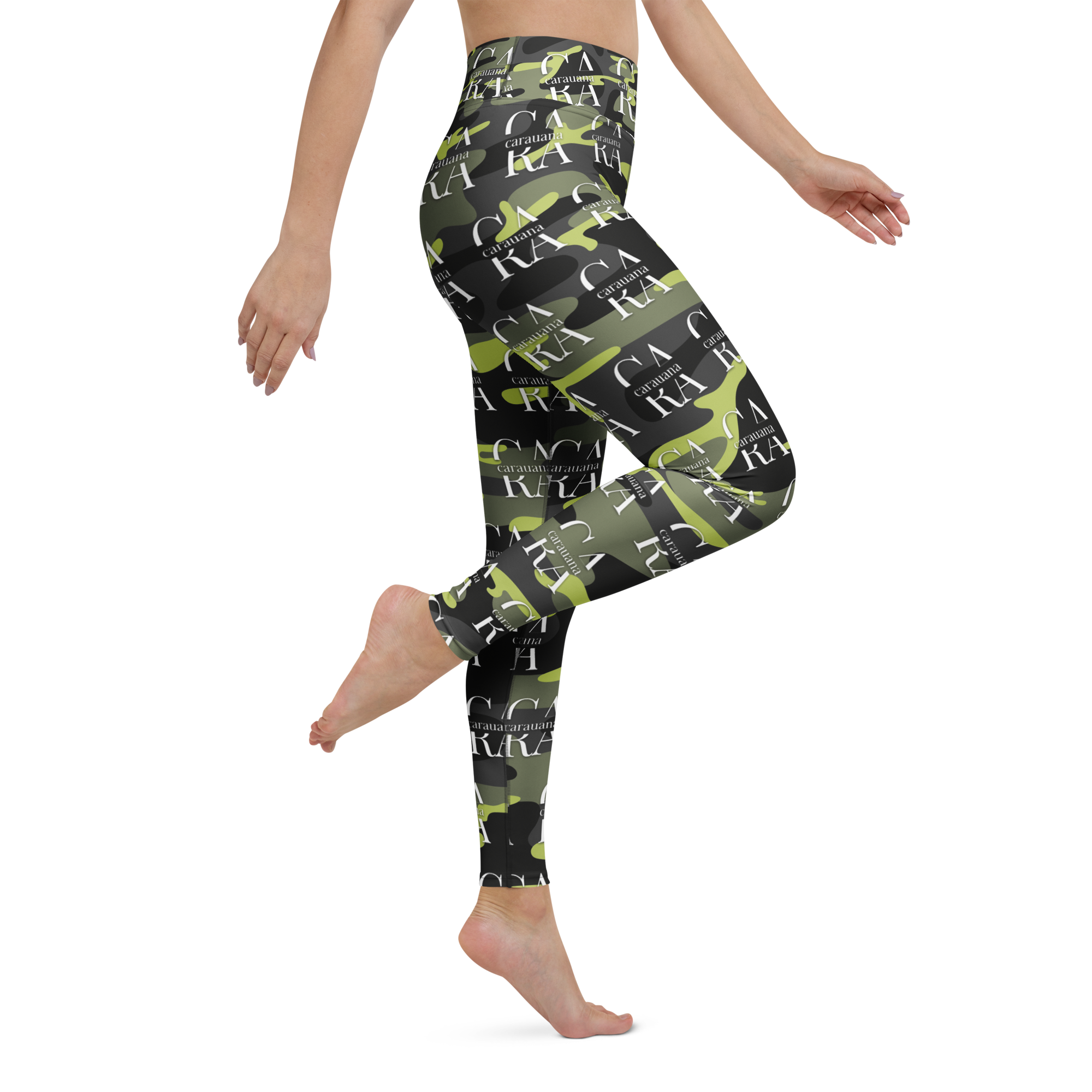 CaRaUaNa Leggings SPORT Green ARMY Carauana Store