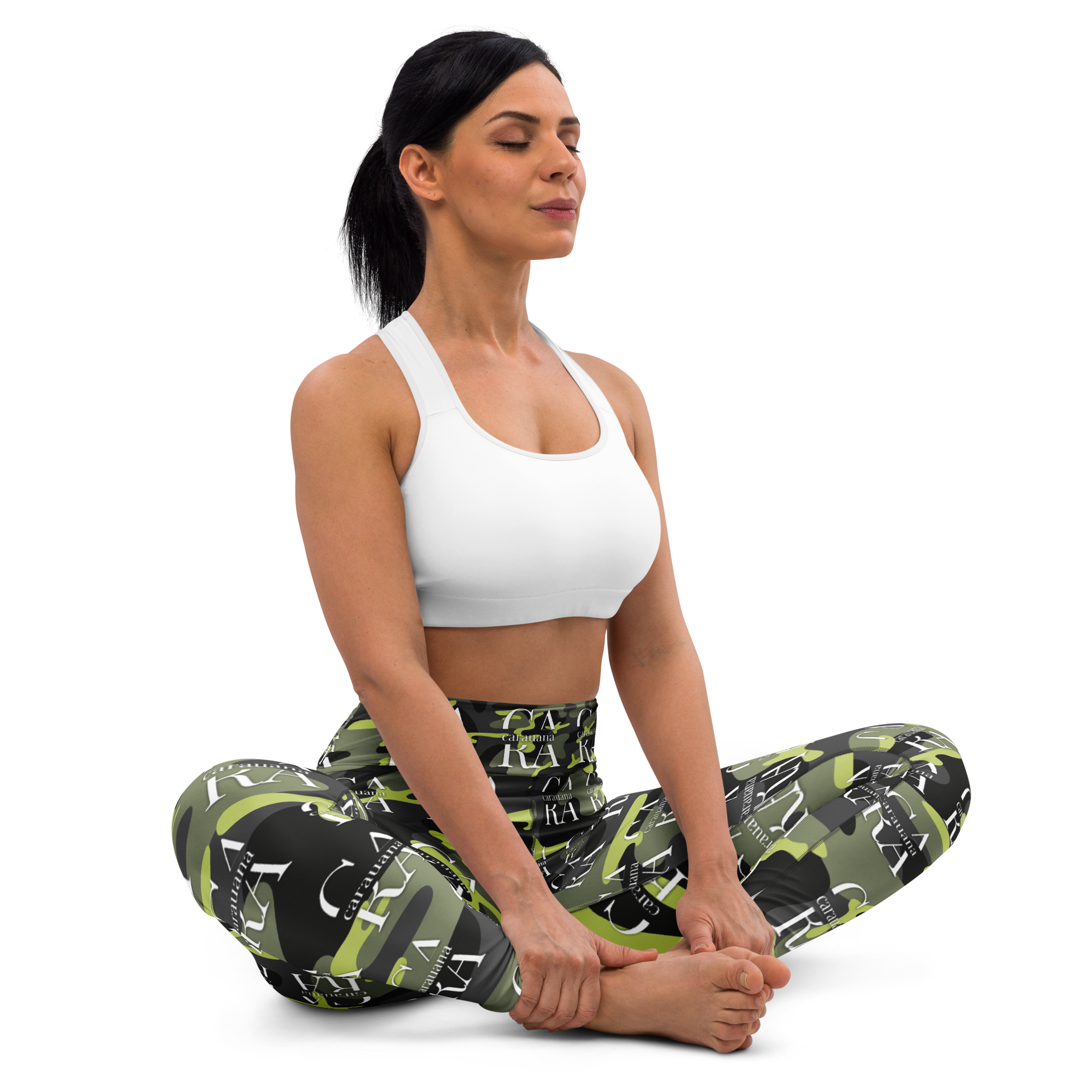 CaRaUaNa Leggings SPORT Green ARMY Carauana Store