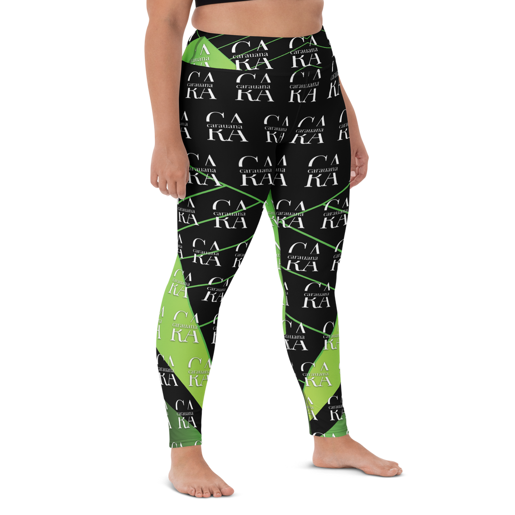 CaRaUaNa Leggings SPORT black Green Carauana Store