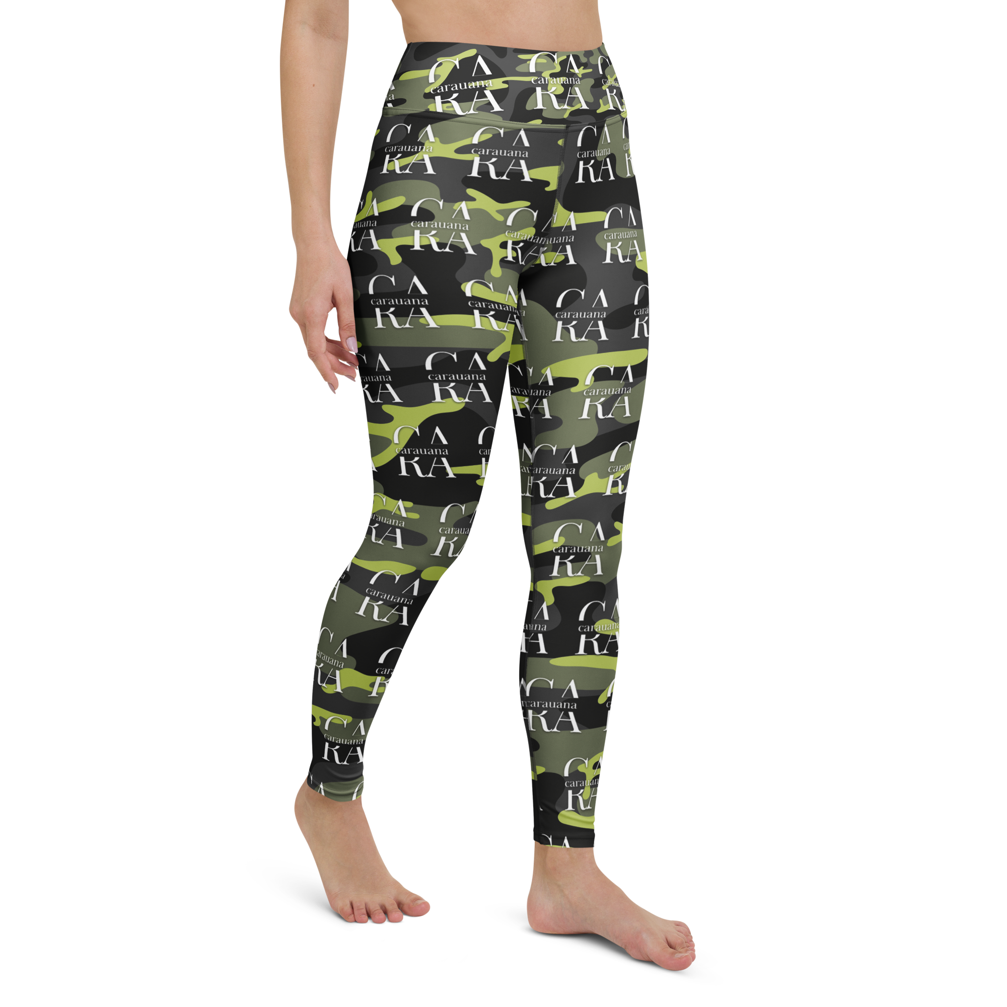 CaRaUaNa Leggings SPORT Green ARMY Carauana Store