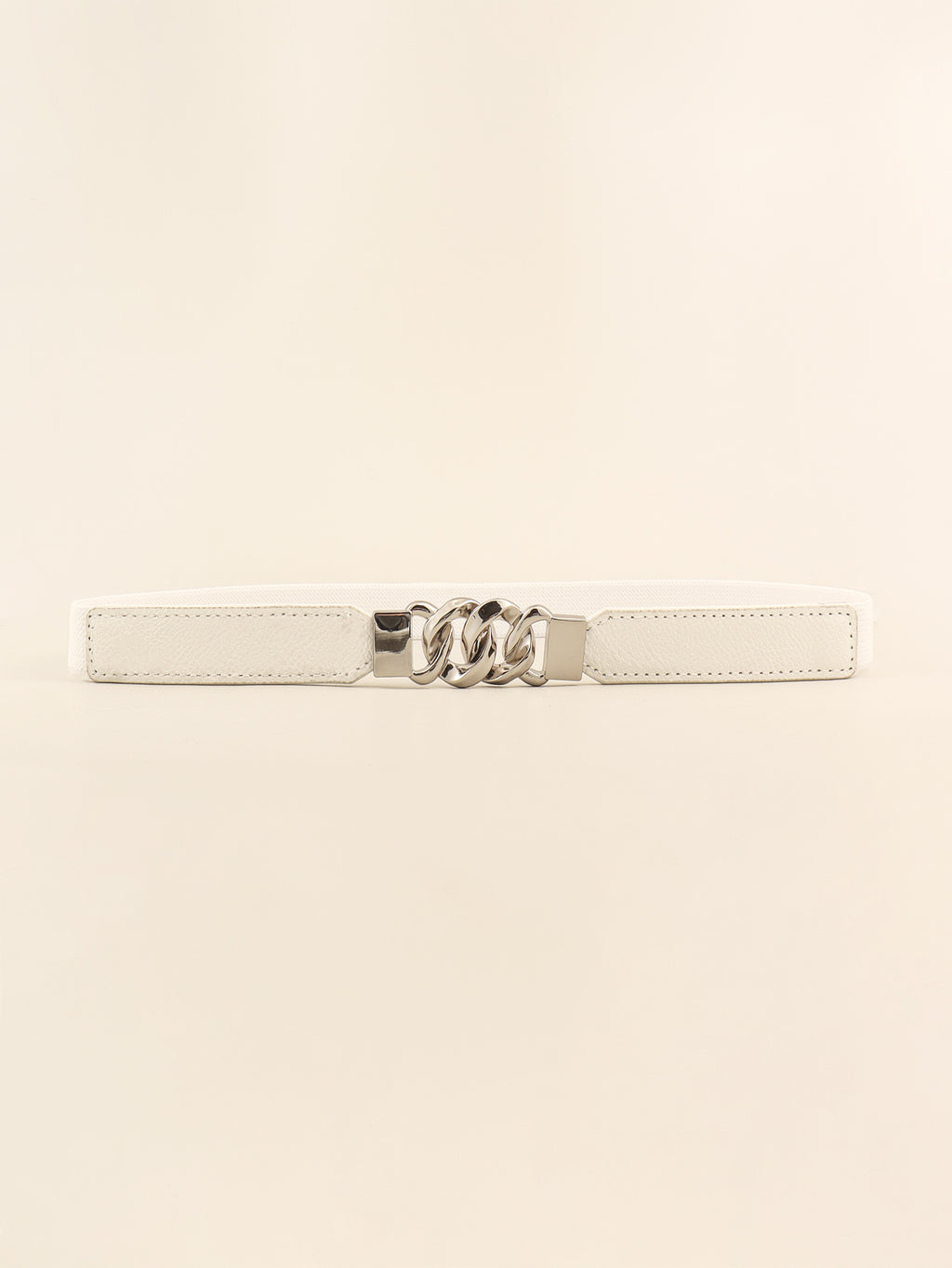 Zinc Alloy Buckle Elastic PU Belt Carauana Store