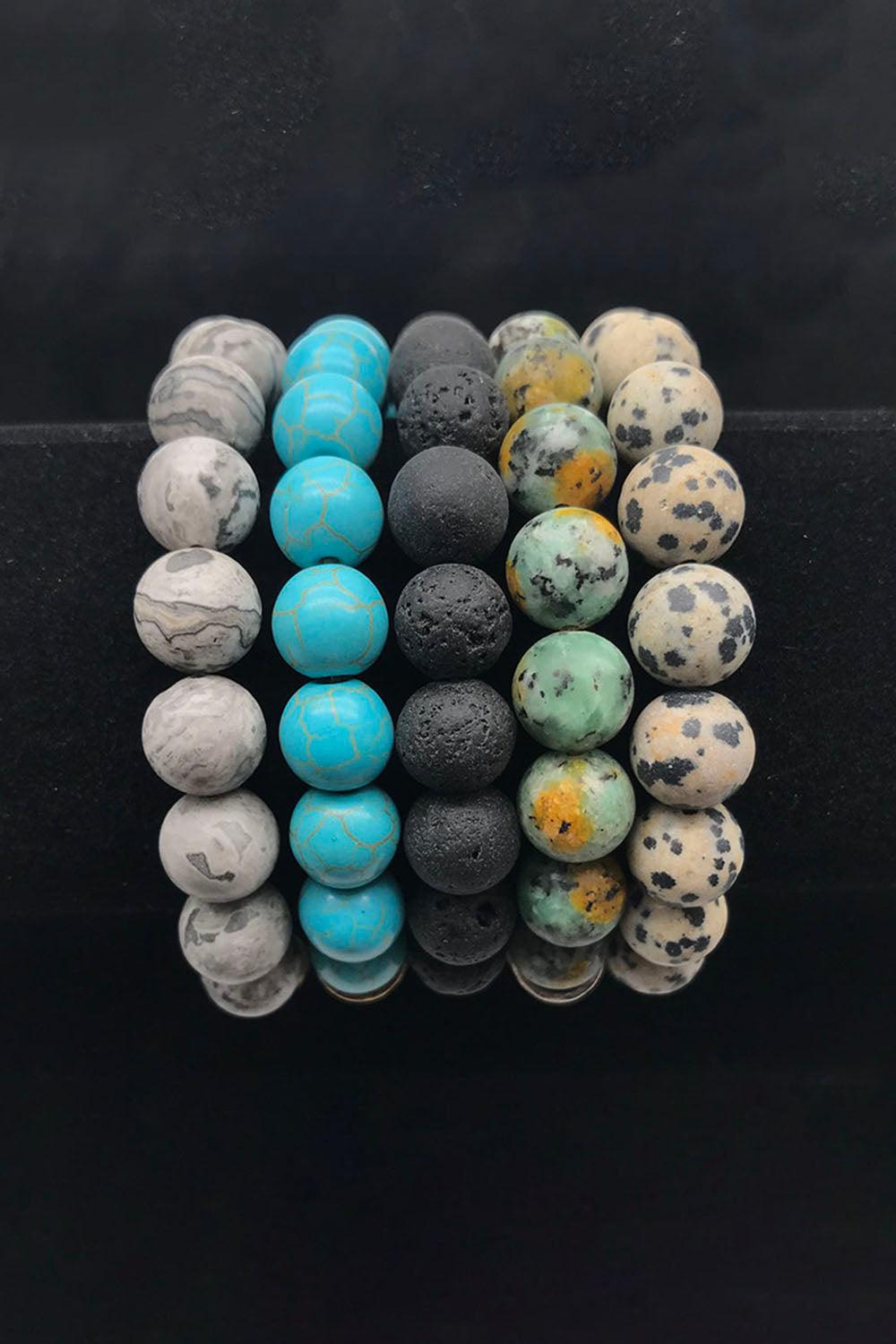 Natural Stone Beaded Bracelet