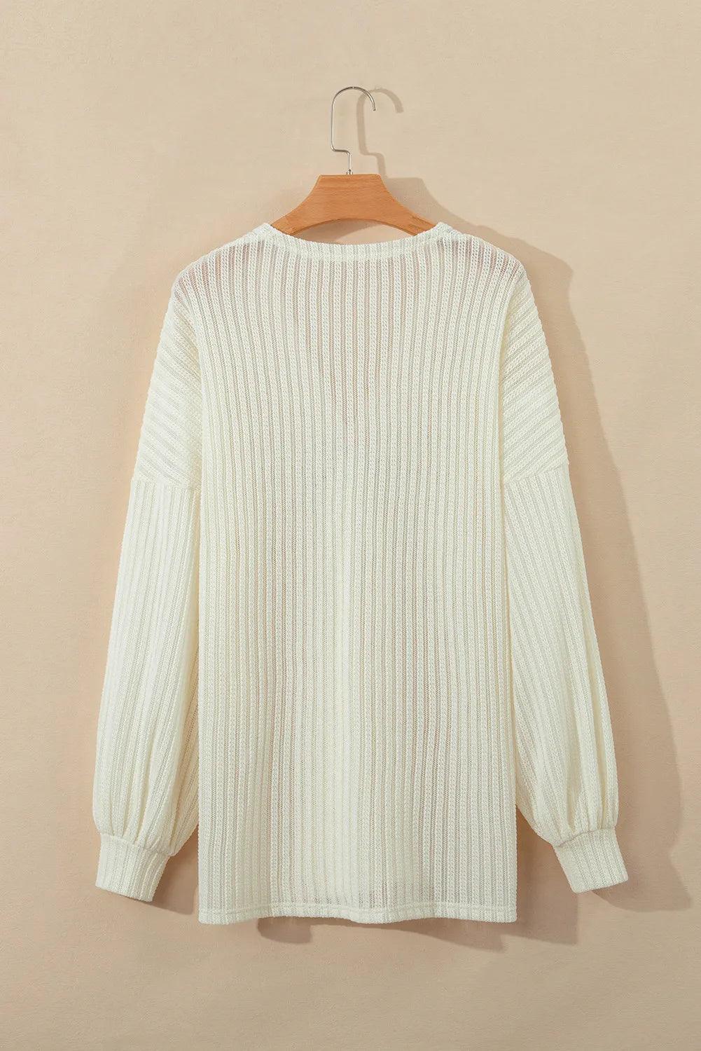 Open Front Dropped Shoulder Long Sleeve Cover Up