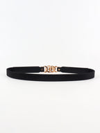 Zinc Alloy Buckle Elastic PU Belt Carauana Store