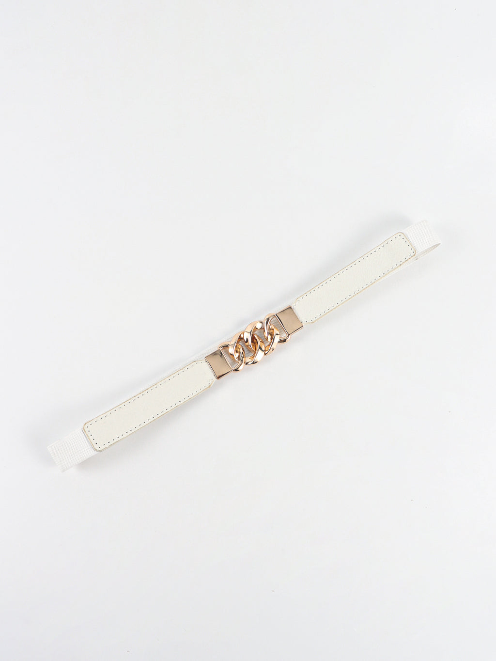 Zinc Alloy Buckle Elastic PU Belt Carauana Store