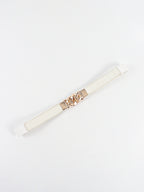 Zinc Alloy Buckle Elastic PU Belt Carauana Store