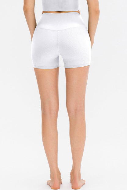 Slim Fit Wide Waistband Sports Shorts Carauana Store