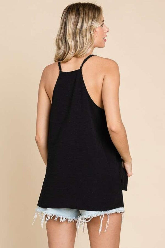 Culture Code Lace Detail Spaghetti Strap Cami Carauana Store