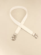 Zinc Alloy Buckle Elastic PU Belt Carauana Store