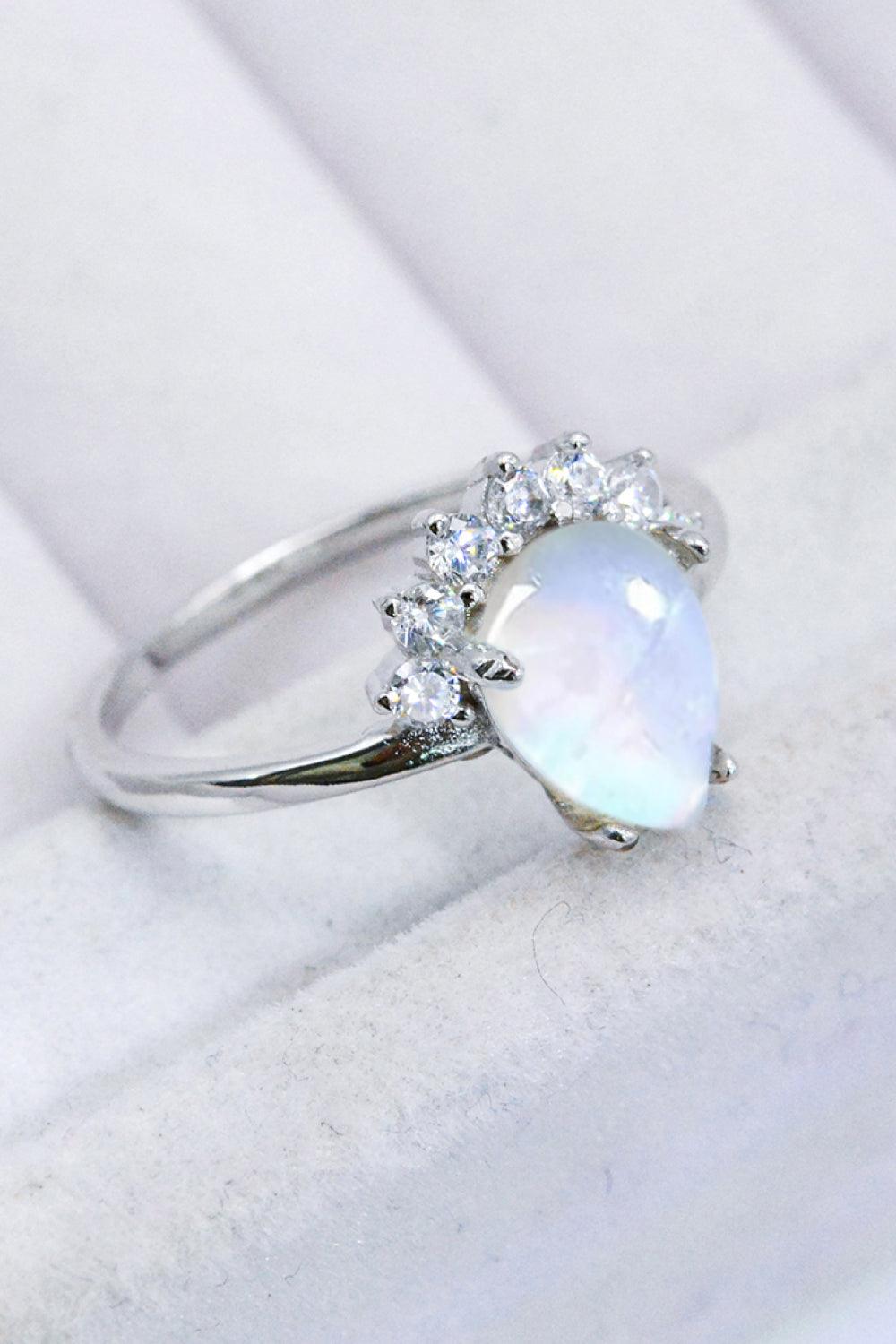 925 Sterling Silver Moonstone Ring