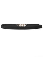 Zinc Alloy Buckle Elastic PU Belt Carauana Store