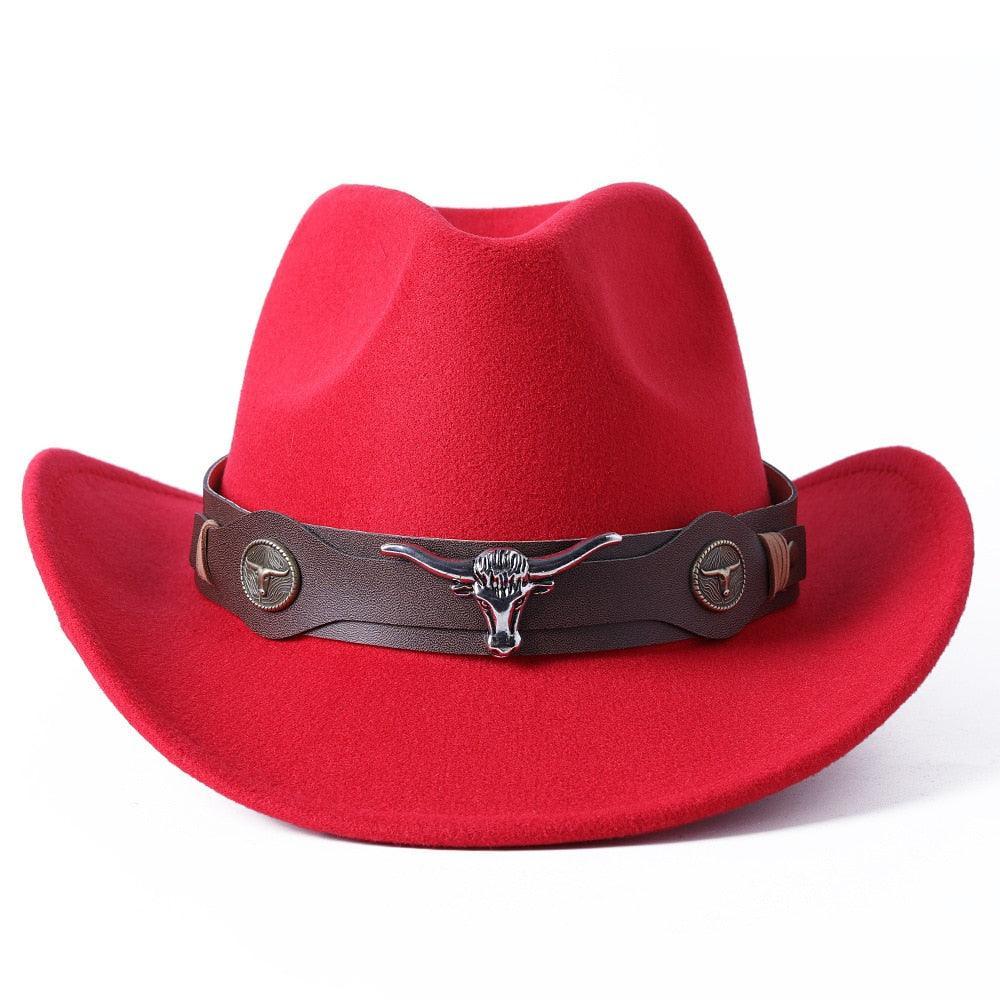 cowboy hat monochrome felt Unisex Carauana Store