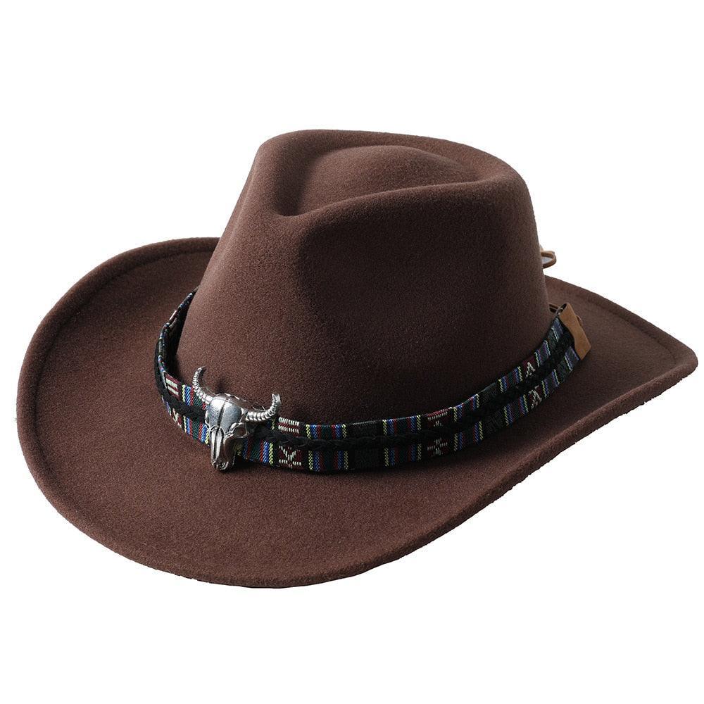 cowboy hat monochrome felt Unisex Carauana Store