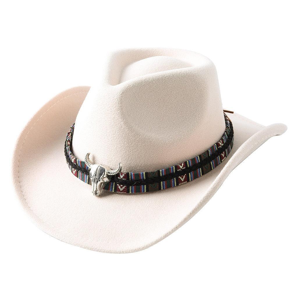 cowboy hat monochrome felt Unisex Carauana Store