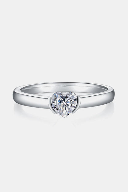 Moissanite 925 Sterling Silver Solitaire Ring