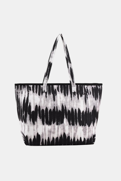 Printed PU Leather Tote Bag