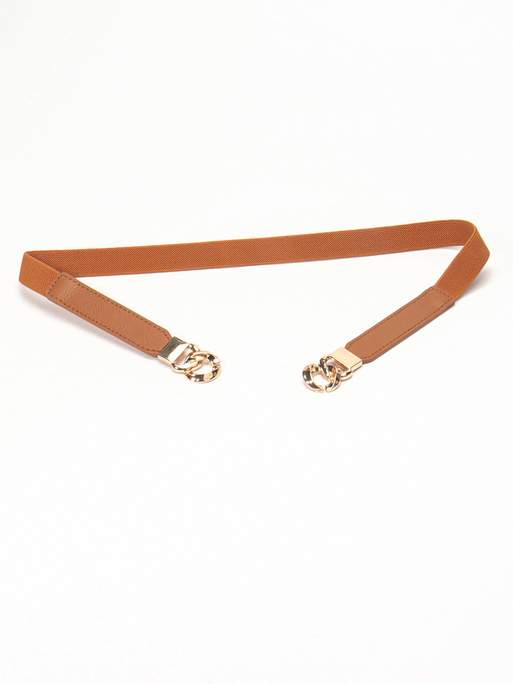 Zinc Alloy Buckle Elastic PU Belt Carauana Store