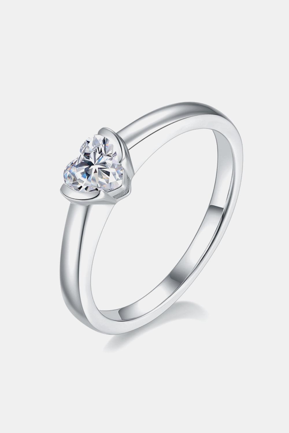 Moissanite 925 Sterling Silver Solitaire Ring