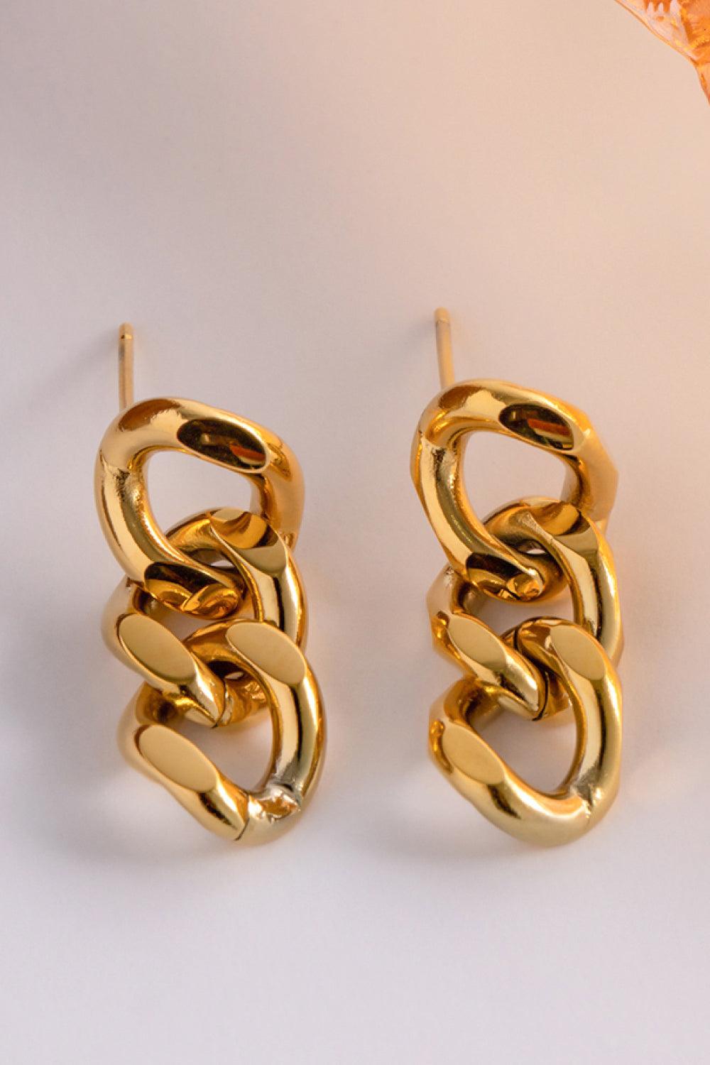 Stainless Steel Chain Earrings