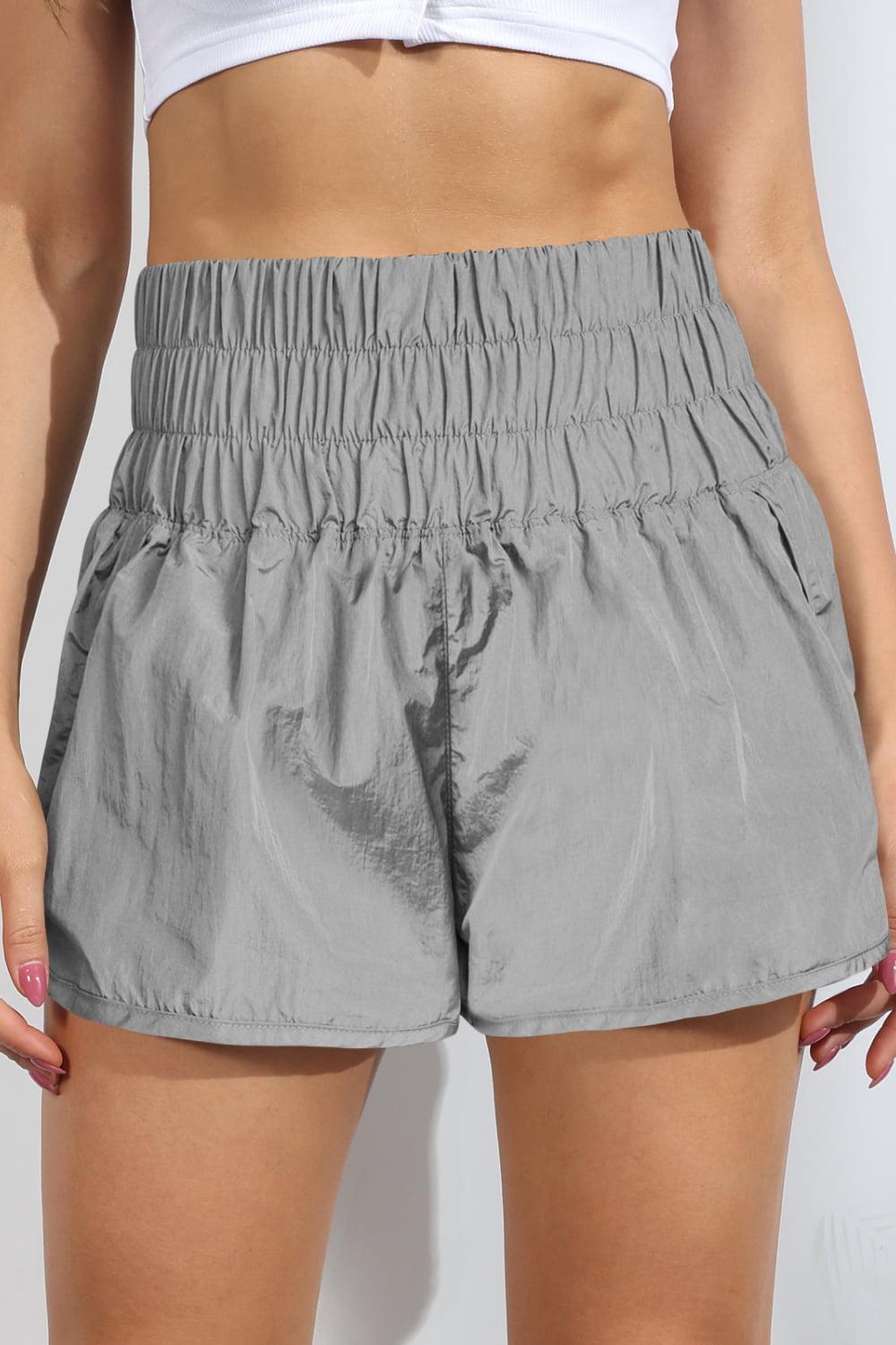 Breathable Smocked Sports Shorts