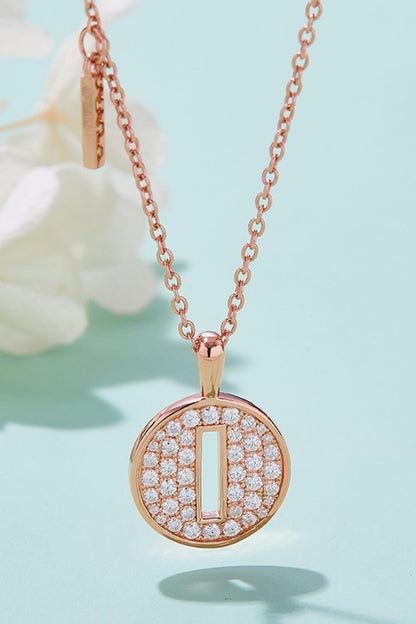 Moissanite A to J Pendant Necklace