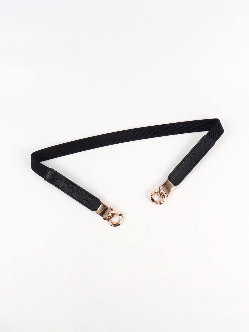 Zinc Alloy Buckle Elastic PU Belt Carauana Store