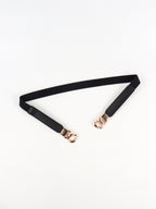 Zinc Alloy Buckle Elastic PU Belt Carauana Store