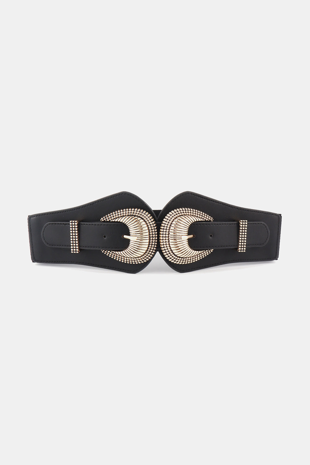 Shell Double Buckle Elastic Wide Belt CaRaUaNa Fashion