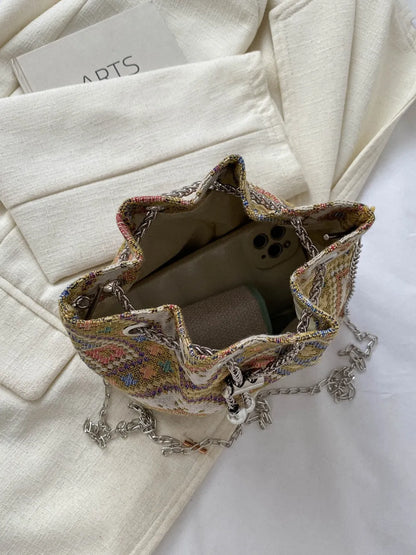 Printed Chain Bucket Bag Carauana Store
