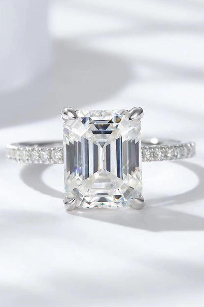 5 Carat Moissanite Side Stone Ring