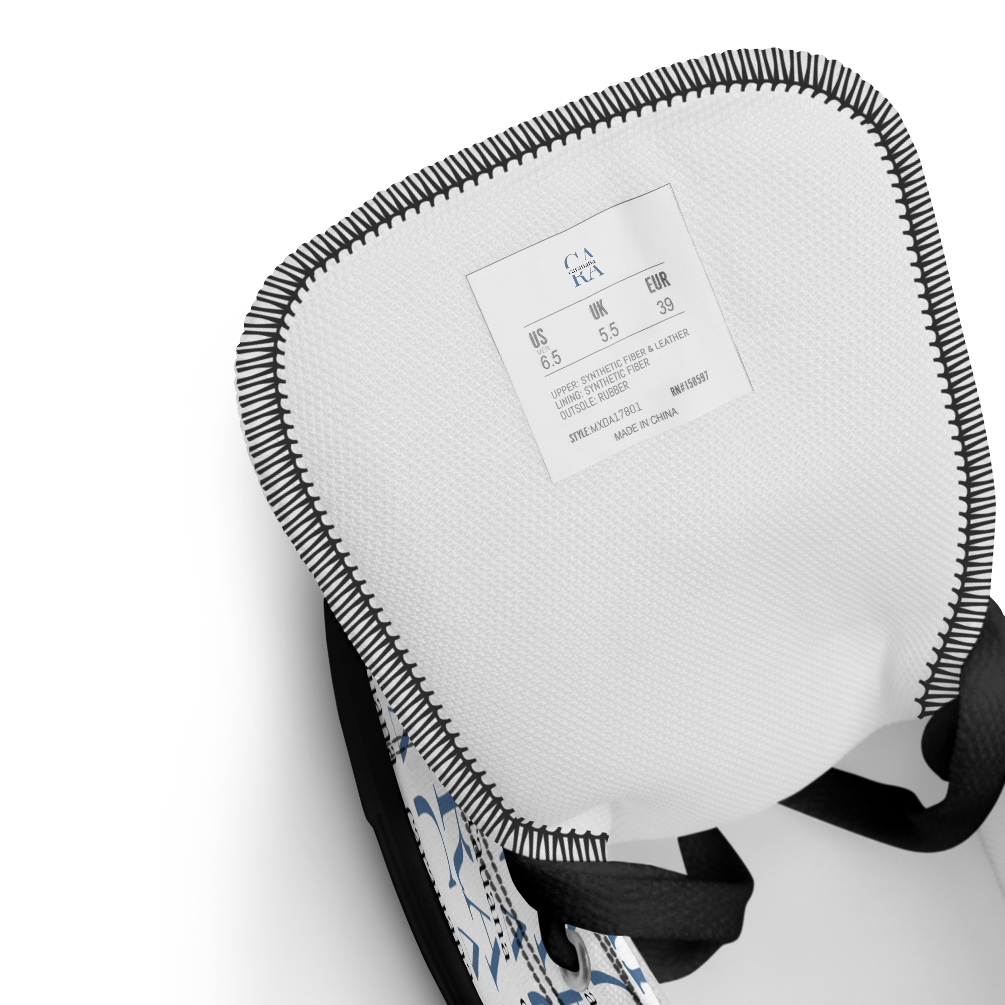 CARAUANA Fashionable high top canvas black ladies Carauana Store