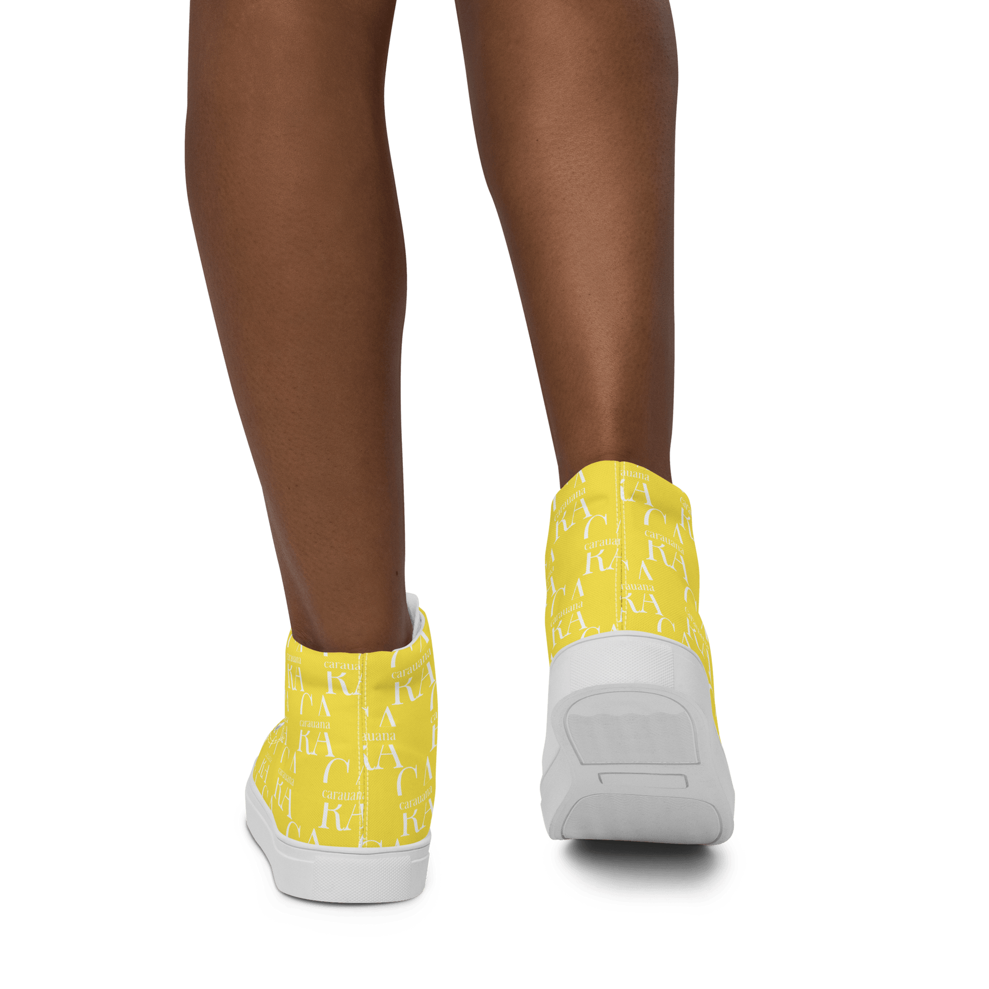 CARAUANA Hip Hop canvas shoes Yellow Branded