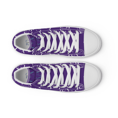 CARAUANA Hip Hop canvas shoes violet Branded