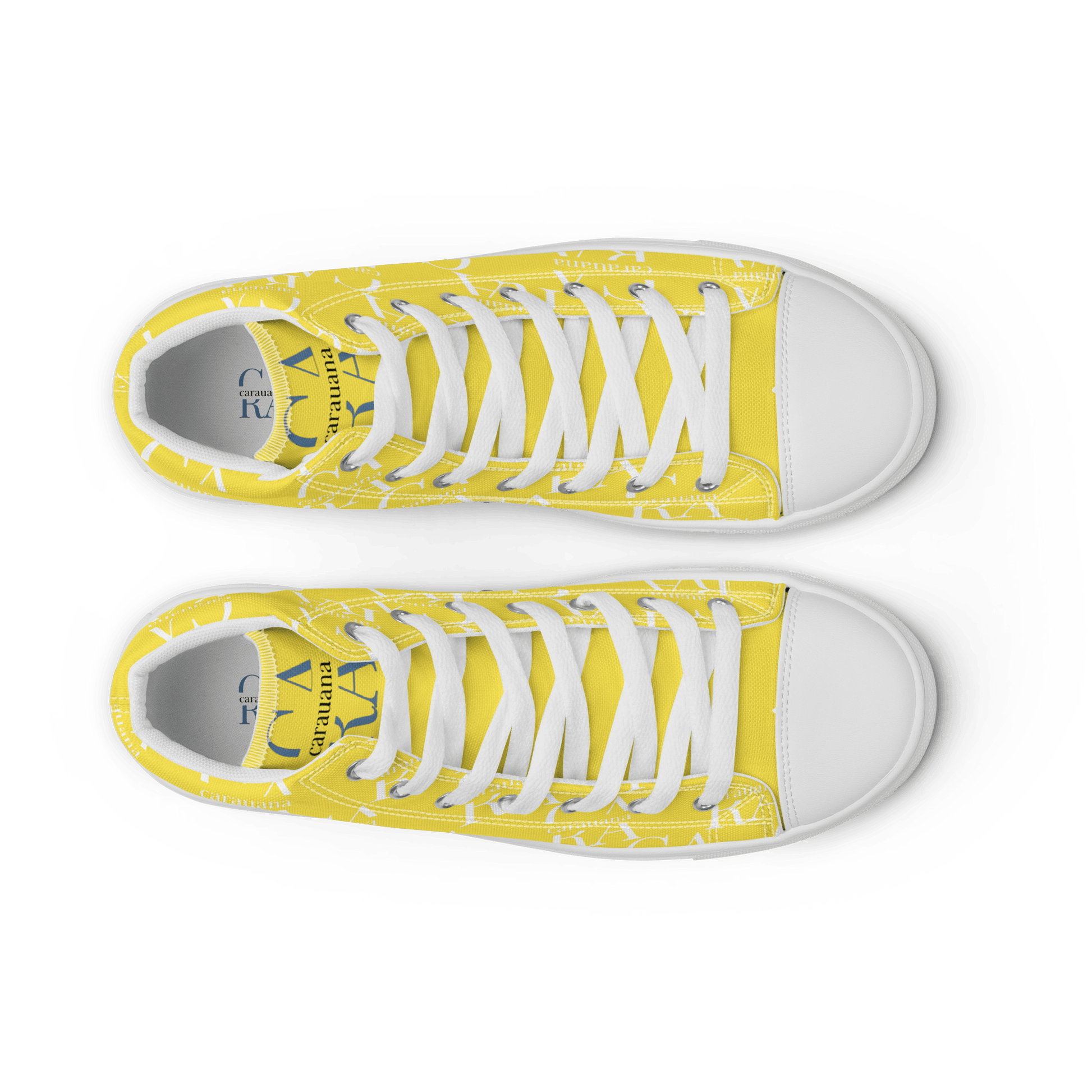 CARAUANA Hip Hop canvas shoes Yellow Branded