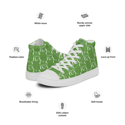 CARAUANA Hip Hop canvas shoes Green Branded