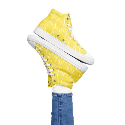 CARAUANA Hip Hop canvas shoes Yellow Branded