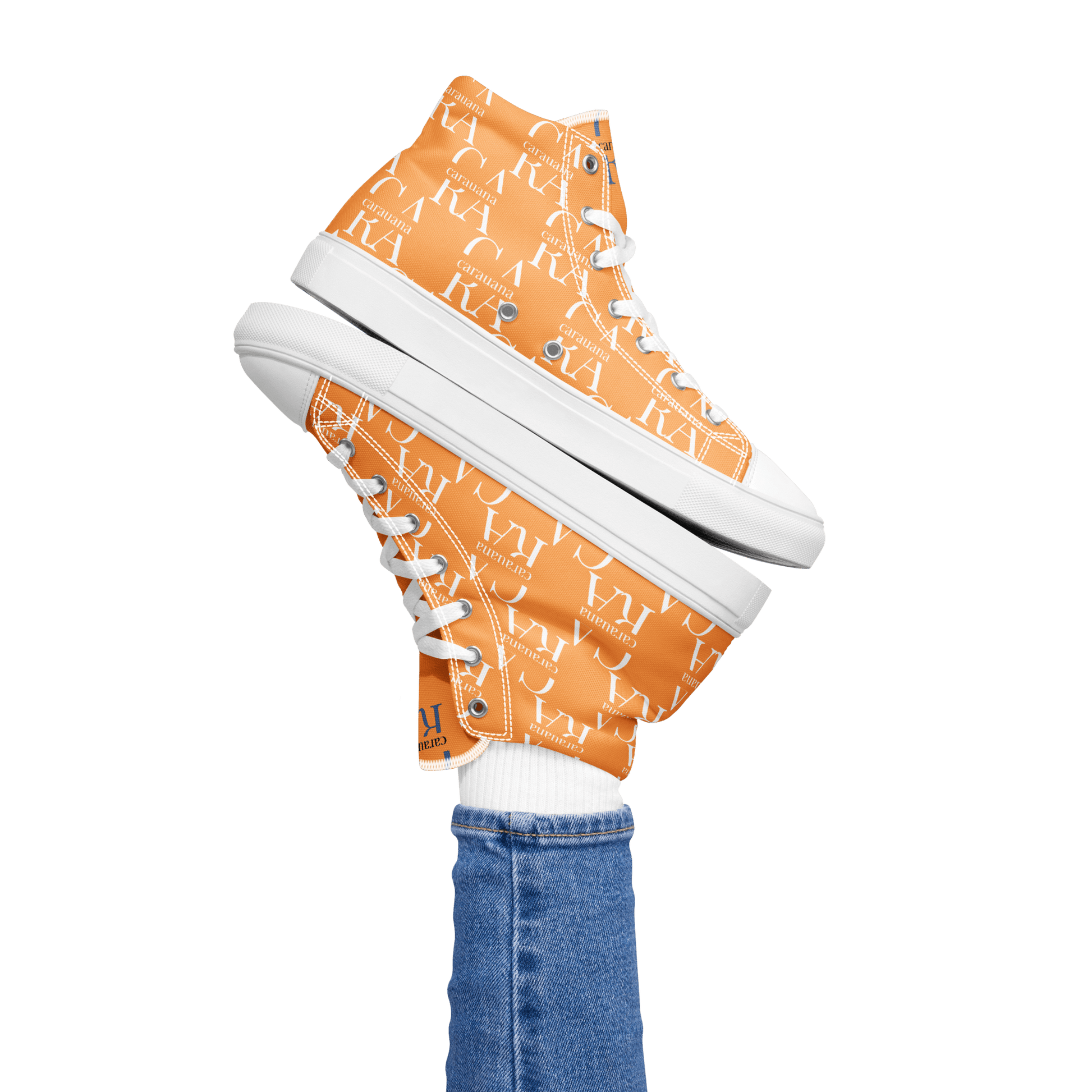 CARAUANA Hip Hop canvas shoes Orange Branded