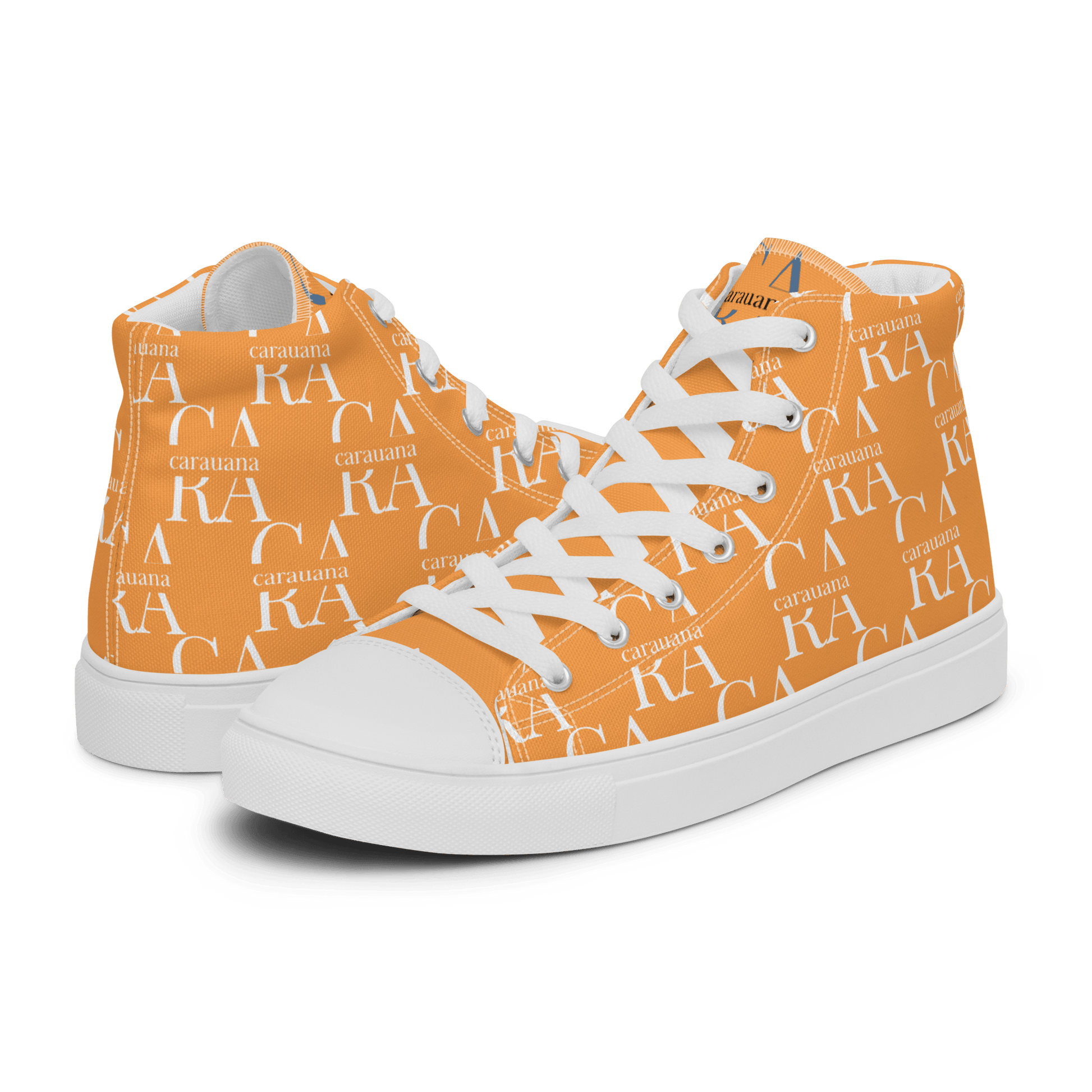 CARAUANA Hip Hop canvas shoes Orange Branded