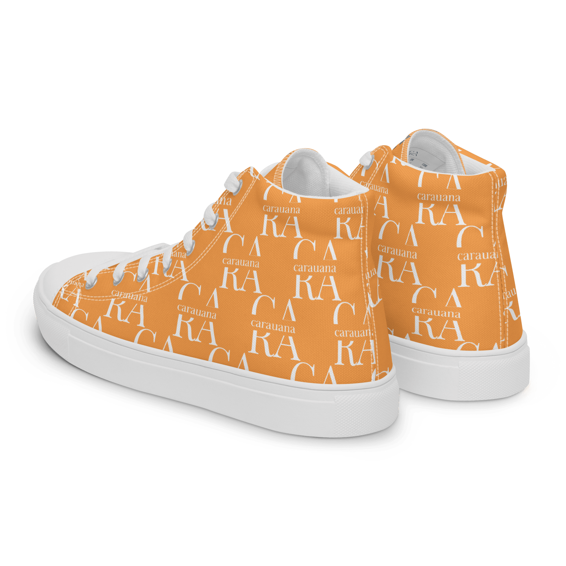 CARAUANA Hip Hop canvas shoes Orange Branded