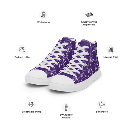 CARAUANA Hip Hop canvas shoes violet Branded