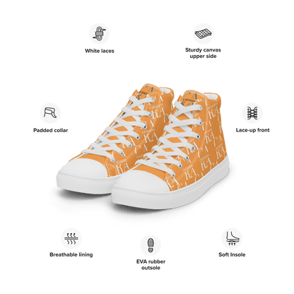 CARAUANA Hip Hop canvas shoes Orange Branded