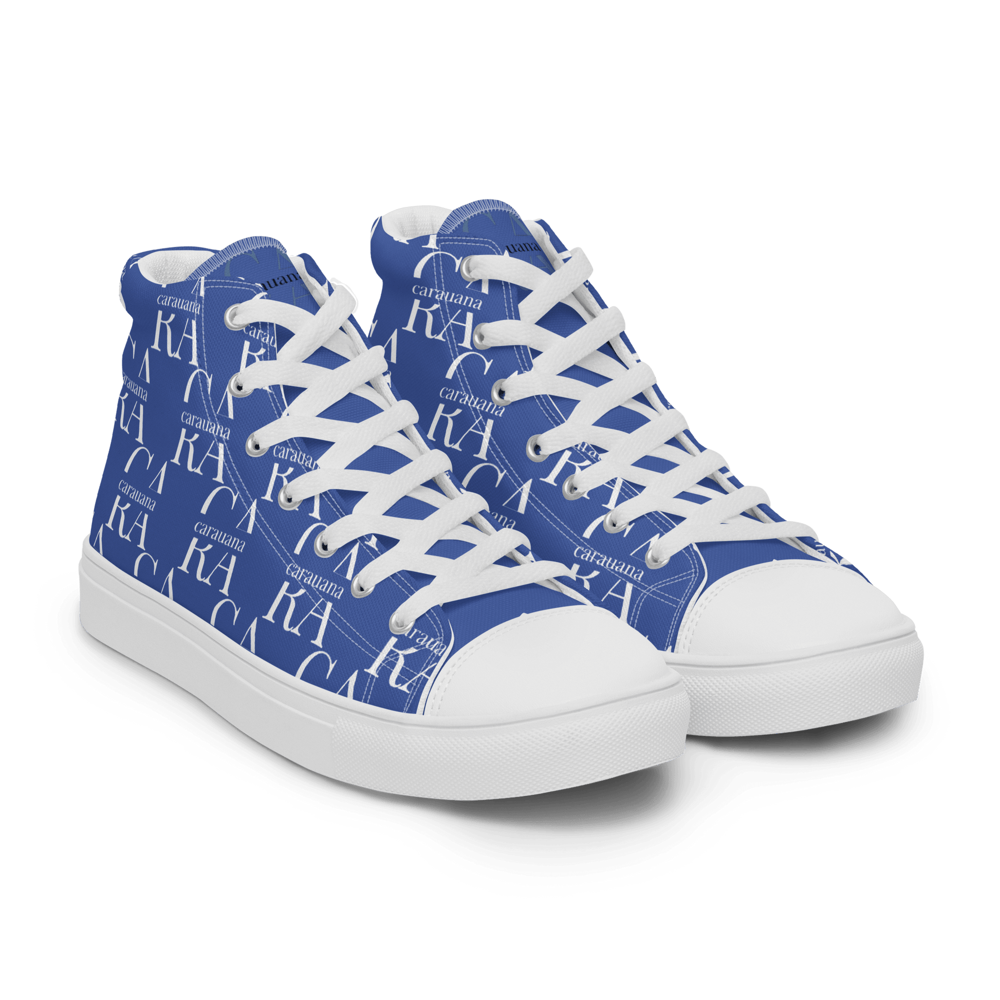 CARAUANA Hip Hop canvas shoes Blue Branded